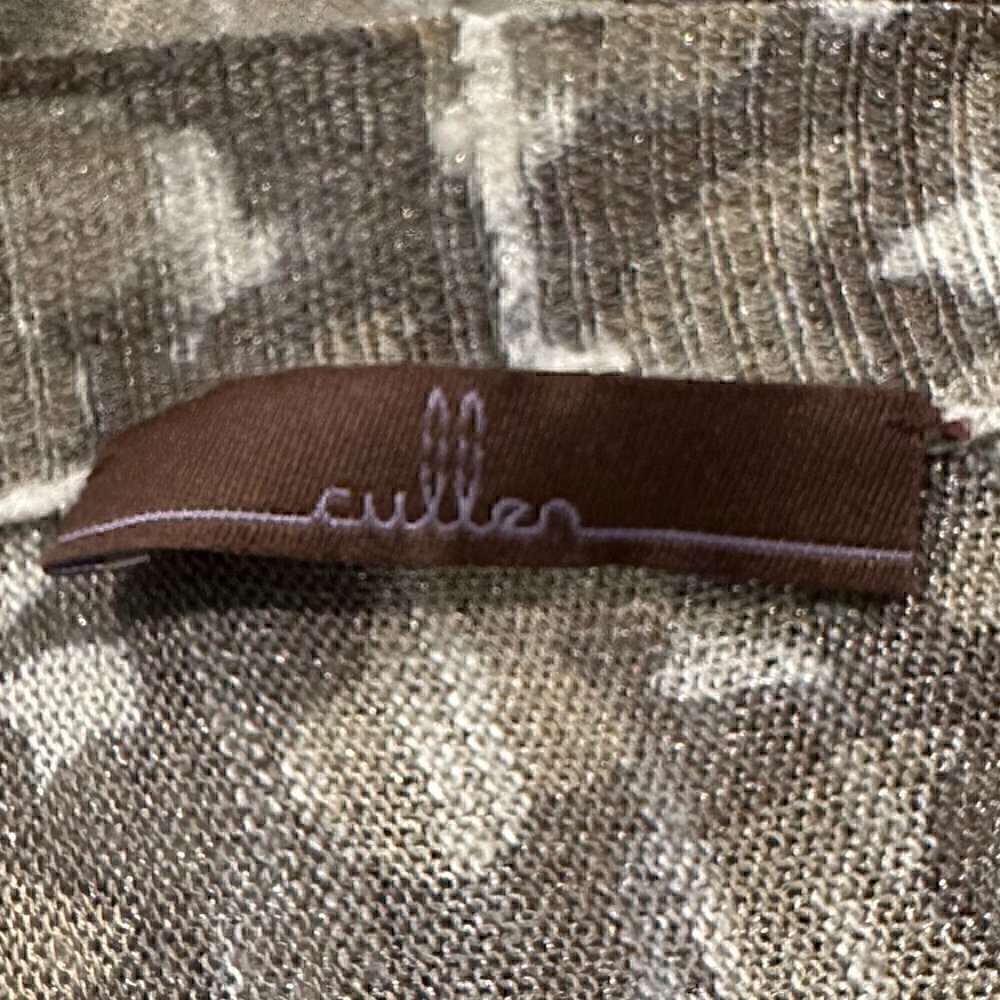 Cullen Neutral Leopard Print Open Front Semi Shee… - image 3